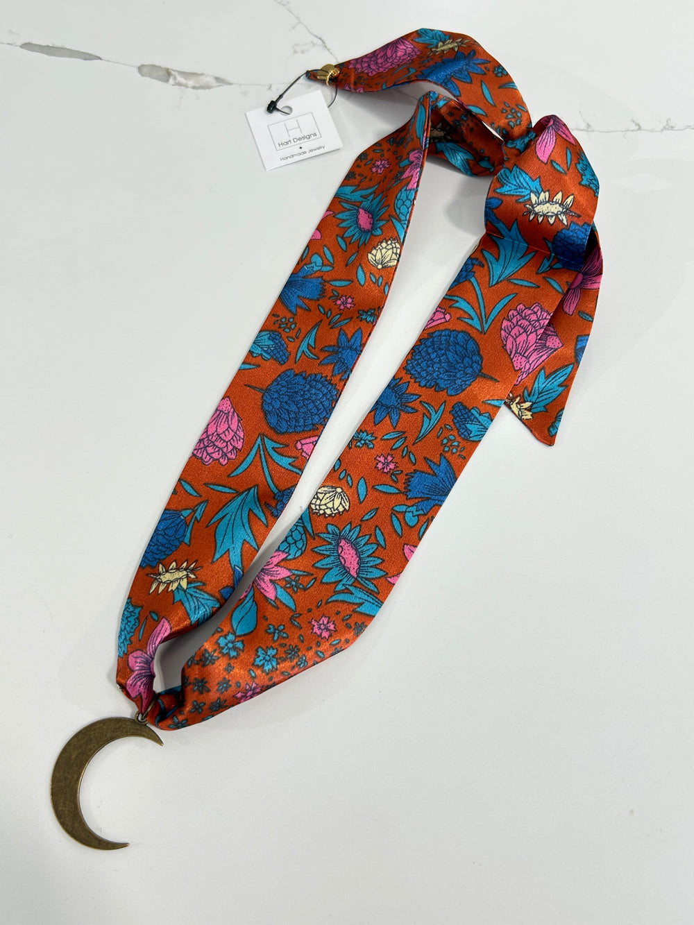 Hart Designs | Autumn Petal Crescent Twilly Necklace womens boutique jincy's