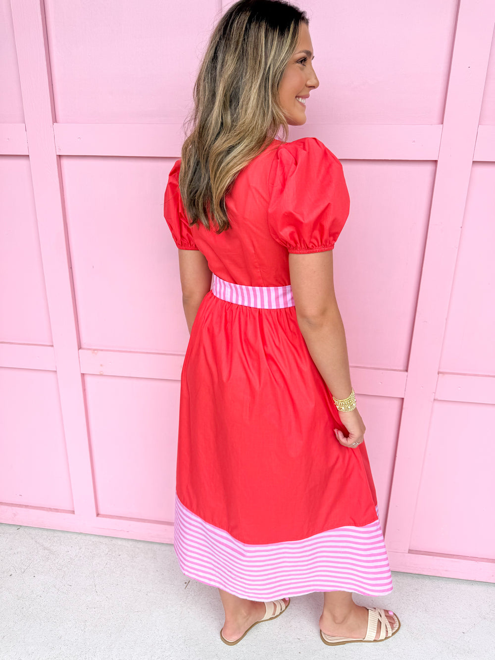 Prosecco And Plans Dress - Red
