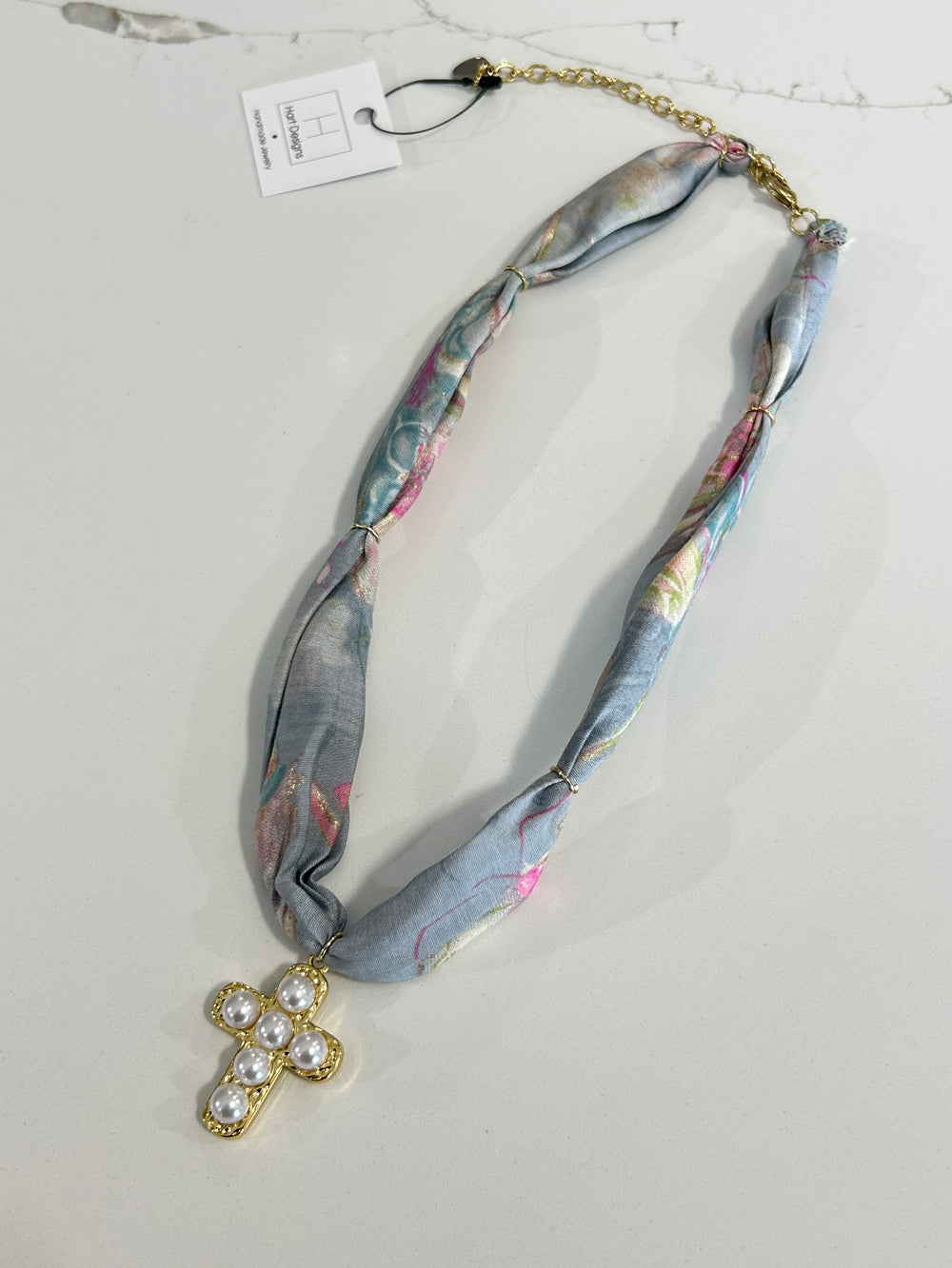 Hart Designs Assorted Charm Muted Scarf Necklaces Flower Cross Heart womens boutique jincy's 