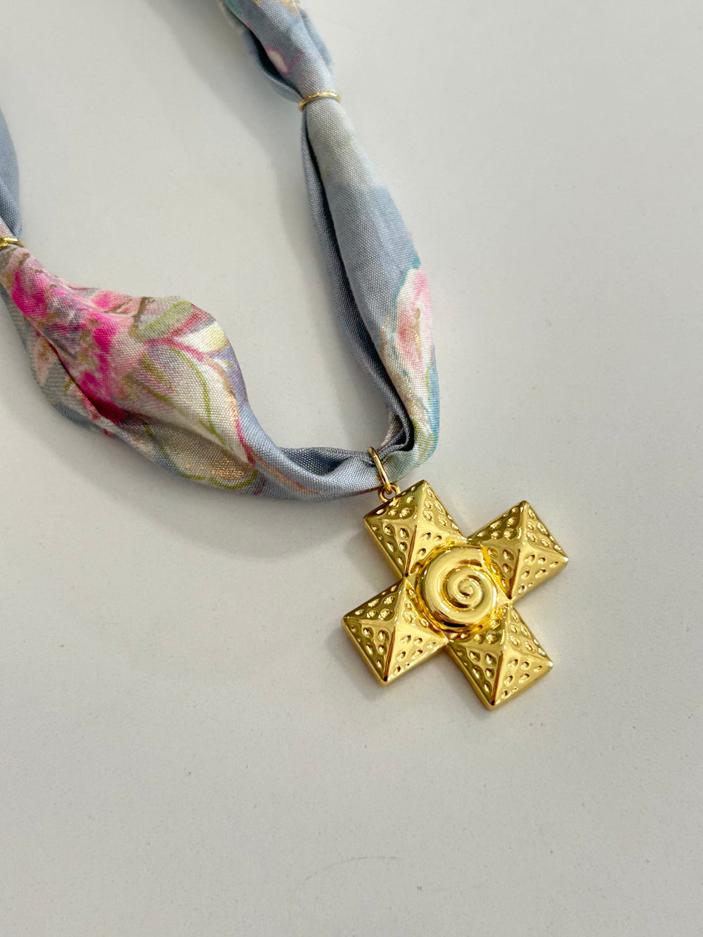 Hart Designs Assorted Charm Muted Scarf Necklaces Flower Cross Heart womens boutique jincy's 