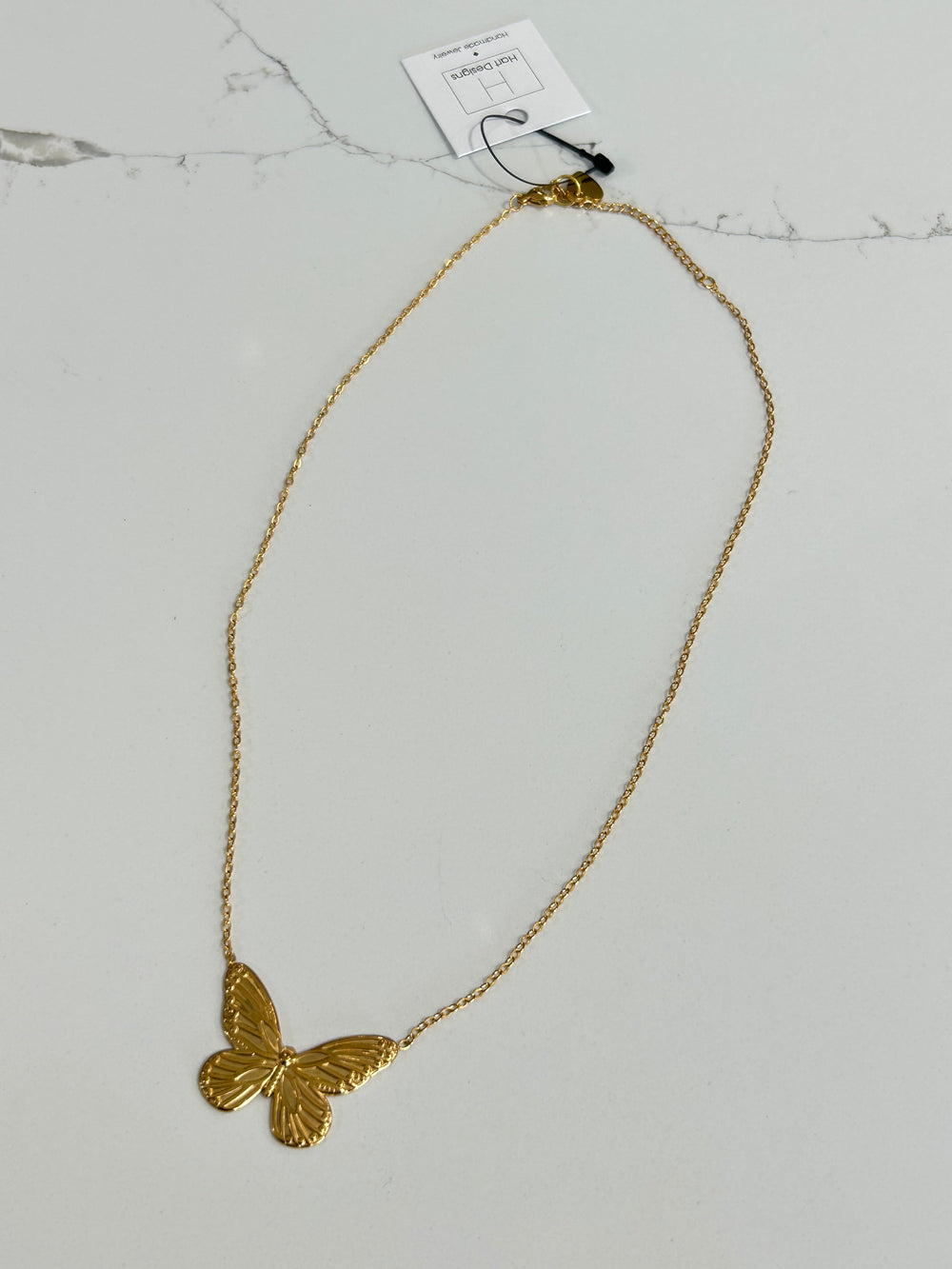 Hart Designs | Gold Butterfly Chain Necklace womens boutique jincy's 