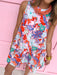 womens boutique dress floral pattern bright colors sleeveless mini length jincy's