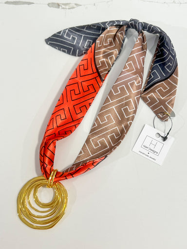 Hart Designs | Temple Twist Layered Circle Twilly Necklace 