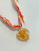 Hart Designs | Sherbet Gold Flake Bubble Heart Scarf Necklace 