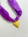 Hart Designs | Orchid Mist Hammered Heart Scarf Necklace 