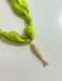 Hart Designs | Wild Lime Gold Fish Scarf Necklace 