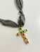 Hart Designs | Smokey Pop Jewel Cross Scarf Necklace 