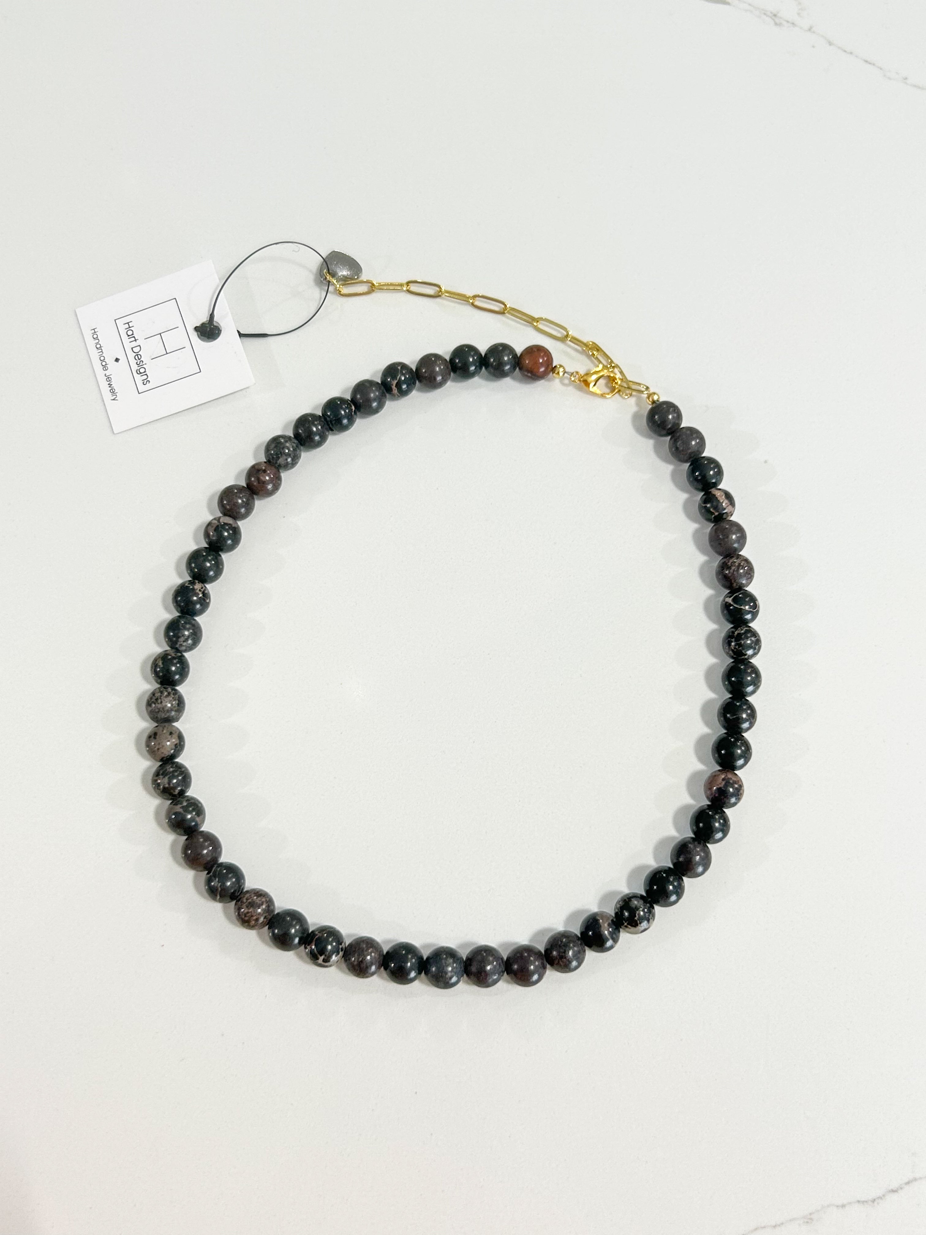 Hart Designs | Assorted Glass Bead Necklaces black beads clasp closure womens accessories Jincy's