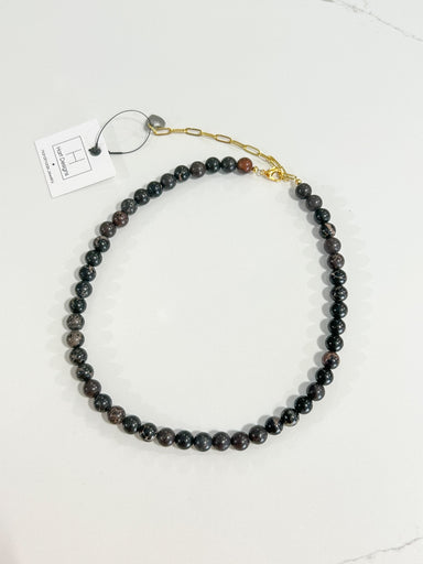 Hart Designs | Black Glass Bead Necklace