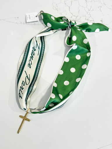 Hart Designs | Assorted Charm Green Polka Dot Twilly Necklace