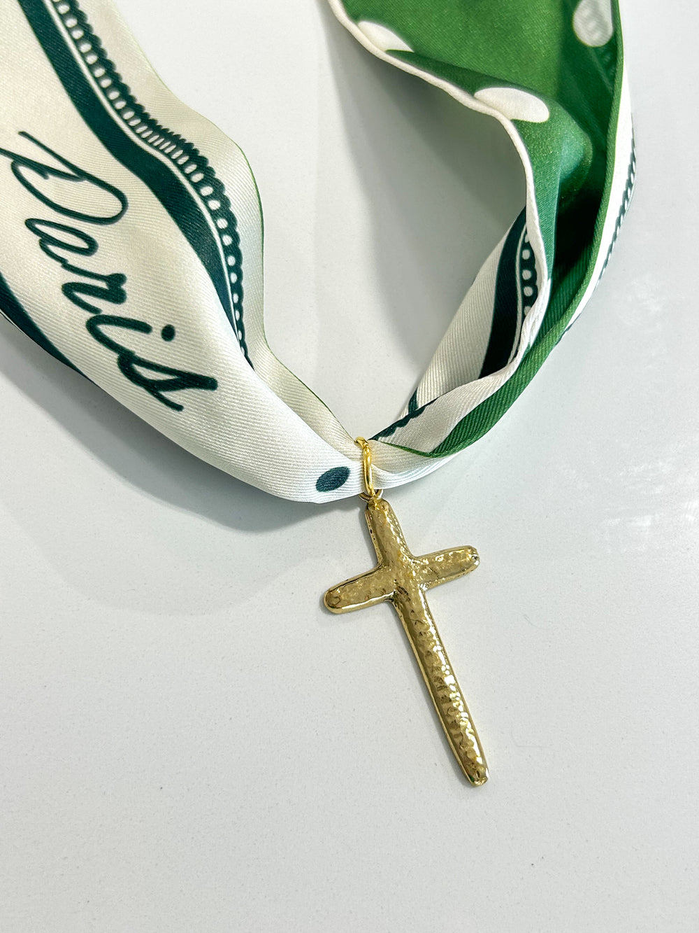 Hart Designs | Assorted Charm Green Polka Dot Twilly Necklace