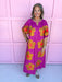 QUEEN OF SPARKLES Oversized Flower Button Up Maxi Dress womens boutique jincy's