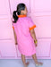 Jincy's Women's Boutique Spring Styles Pink and Orange Mini Dress