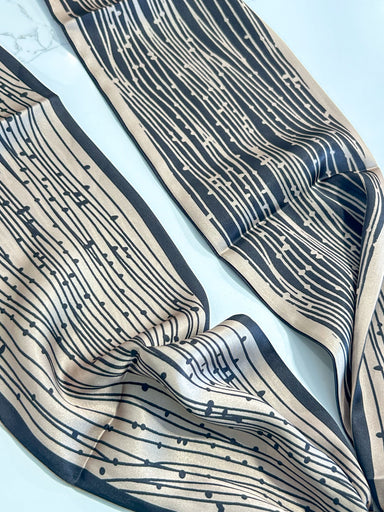 Hart Designs | Shadow Petal Square Floral Medallion Twilly Necklace