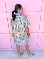Grand Millennial Gal Dress - Coral Pink