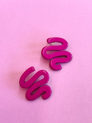 Post Back Earring Acrylic Abstract Pink Boutique Earring Jincy's 