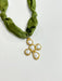 Hart Designs | Assorted Charm Army Green Scarf Necklace