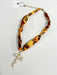 Hart Designs | Autumn Leopard Pearl Cross Scarf Necklace