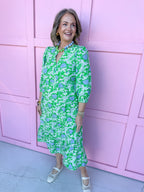 Mary Square | Cameron Dress - Daisy Chain Green