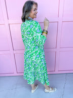 Mary Square | Cameron Dress - Daisy Chain Green