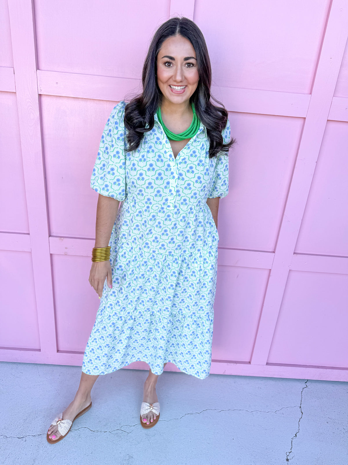 Jincy's Women's Boutique Mary Square Eloise Dress Blue Sweetbriar Plus Size
