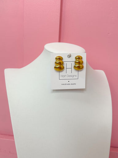 Hart Designs | Gold Bubble Earrings