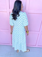 Jincy's Women's Boutique Mary Square Eloise Dress Blue Sweetbriar Plus Size