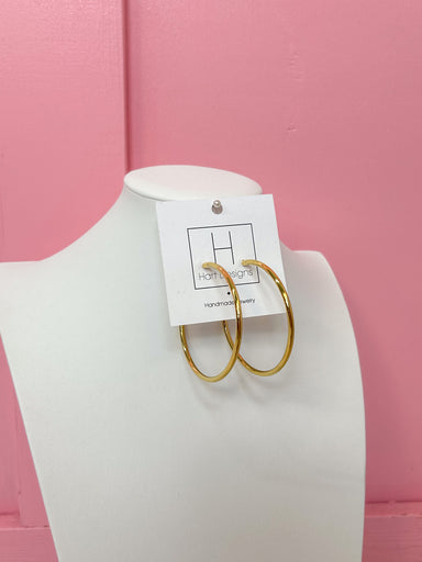 Hart Designs | Large Gold Hoops