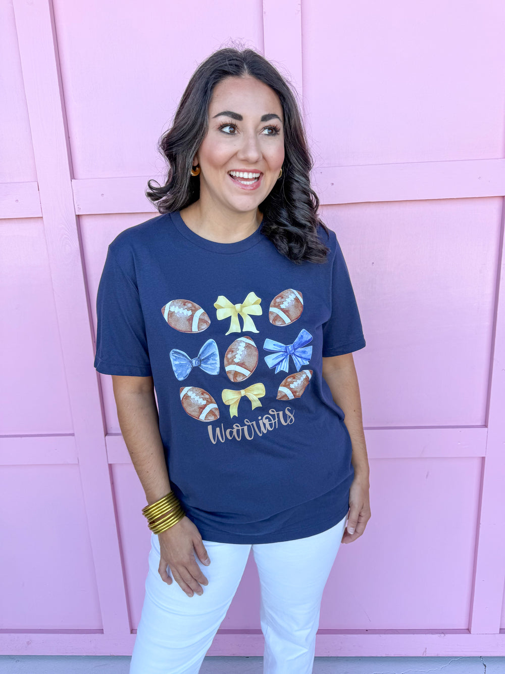 Gameday Bow Tee - Warriors