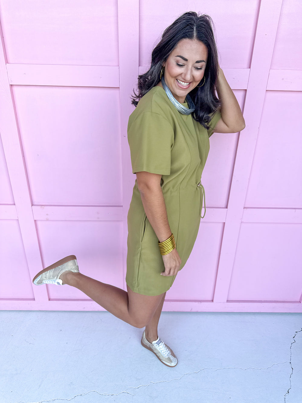 Jincy's Women's Boutique chartreuse mini Dress