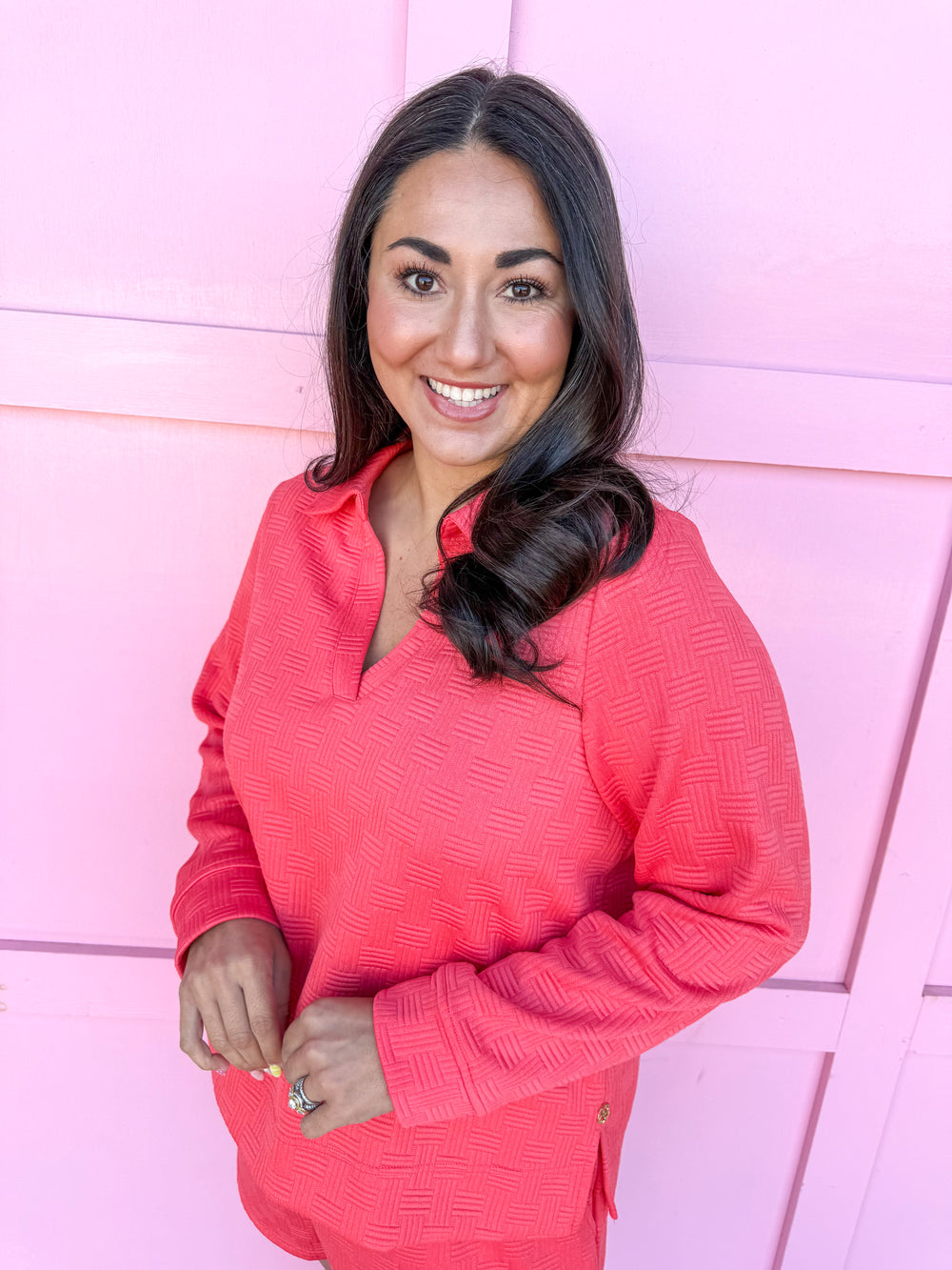 Mary Square | Lindsay Set - Coral