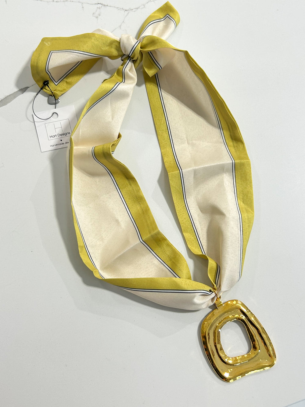 Hart Designs | Yellow Two-Tone Open Medallion Twilly Necklace