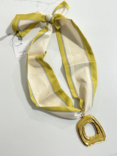 Hart Designs | Yellow Two-Tone Open Medallion Twilly Necklace