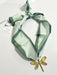 Hart Designs | Green Two-Tone Dragonfly Twilly Necklace 