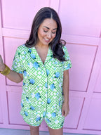 Hannah Pajama Set - Hydrangea Bamboo