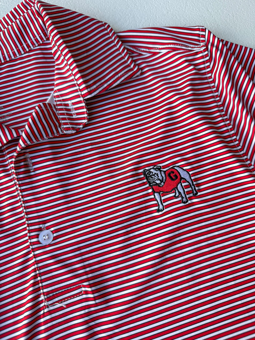 TRIPP OUTDOORS | Standing Bulldog Stripe Polo