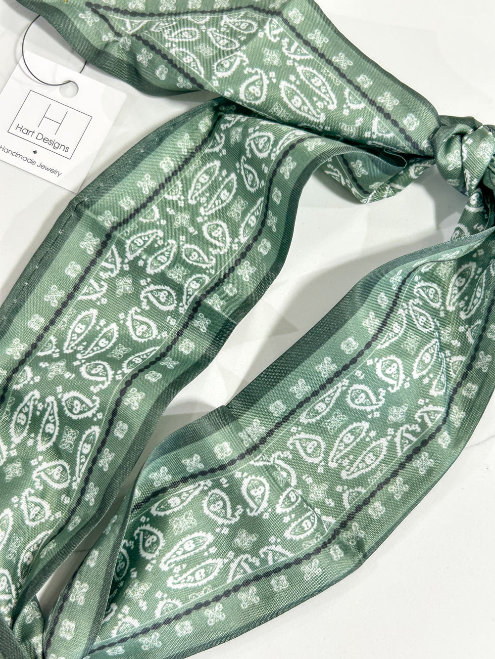 Hart Designs | Bandana Horseshoe Twilly Necklace 