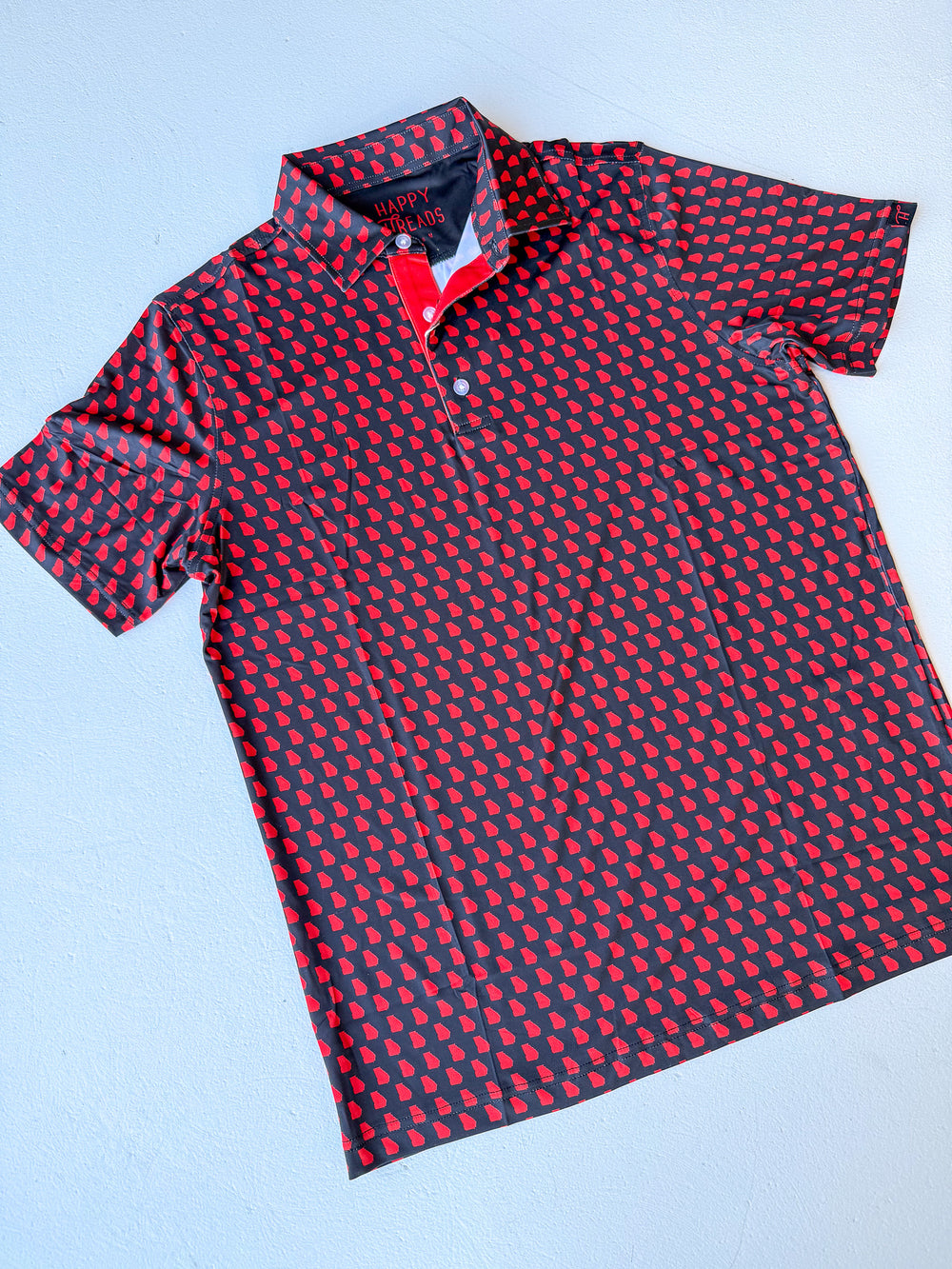 Men's Georgia Polo - Black/Red