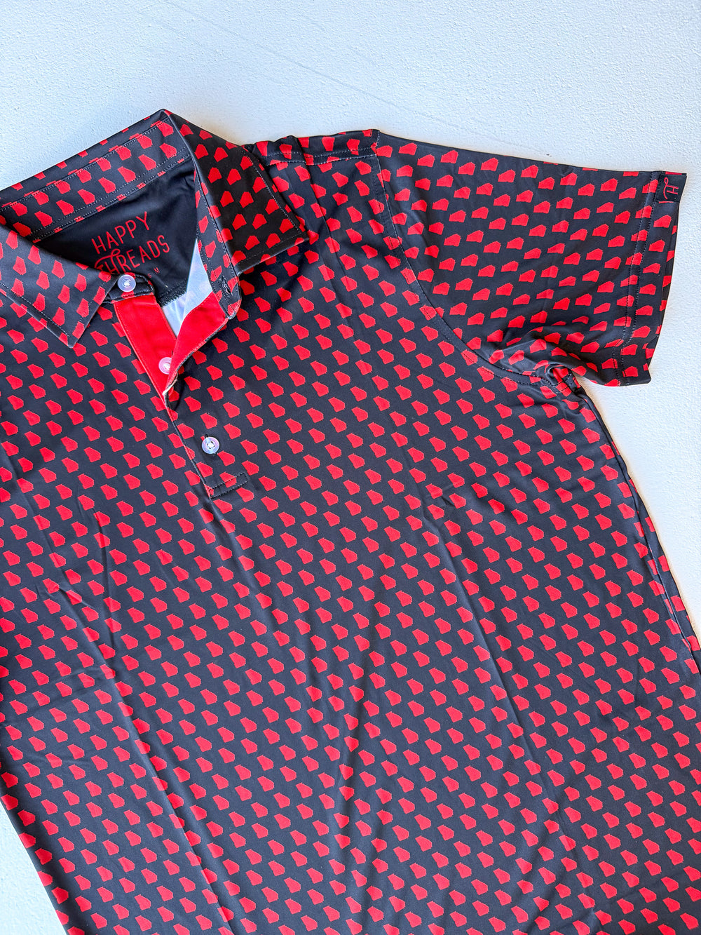 Men's Georgia Polo - Black/Red