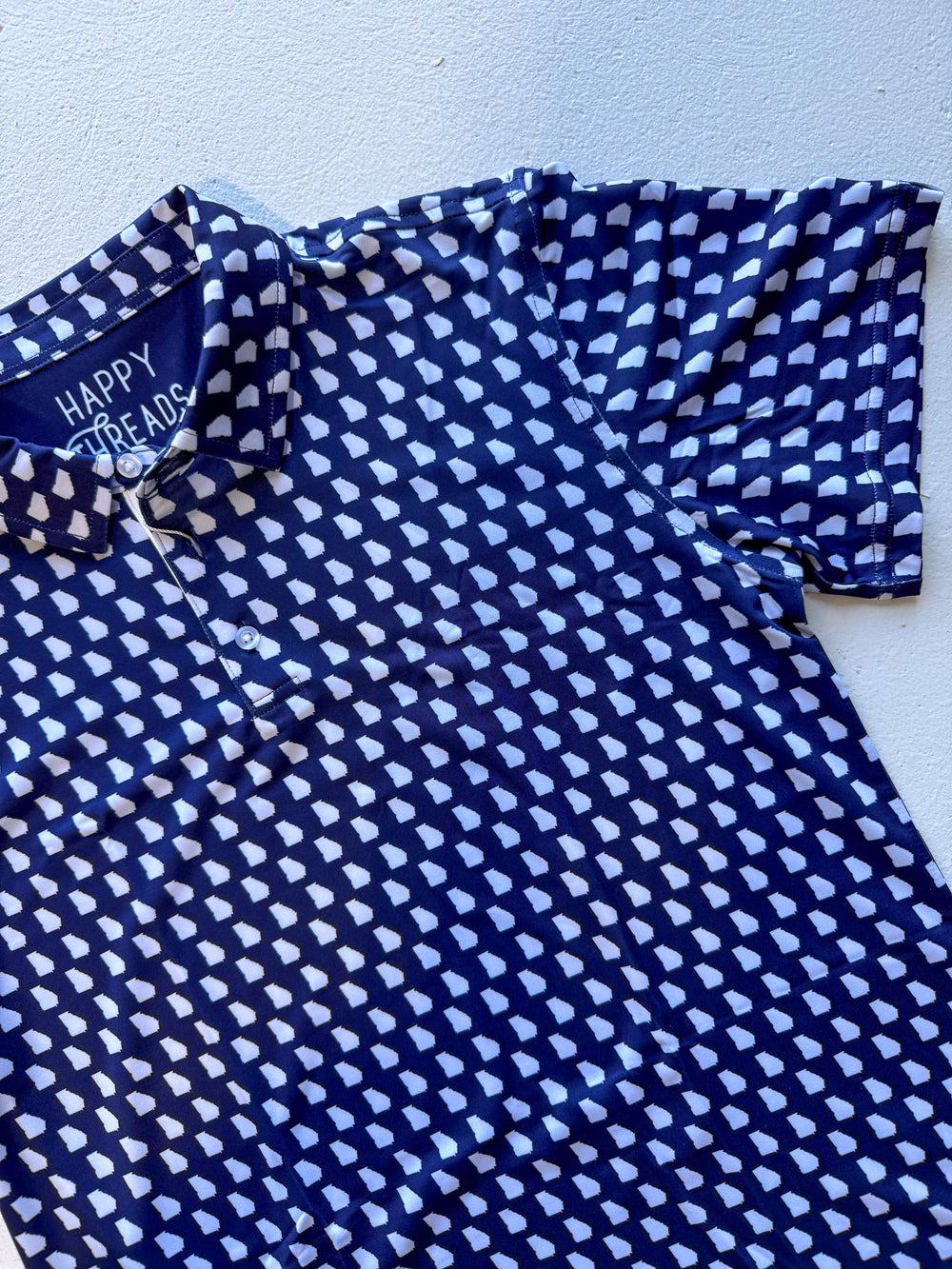 Men's Georgia Polo - Navy/White