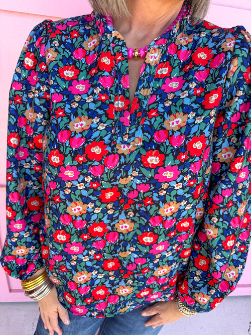 Mary Square | Lainey Top - Painted Tapestry