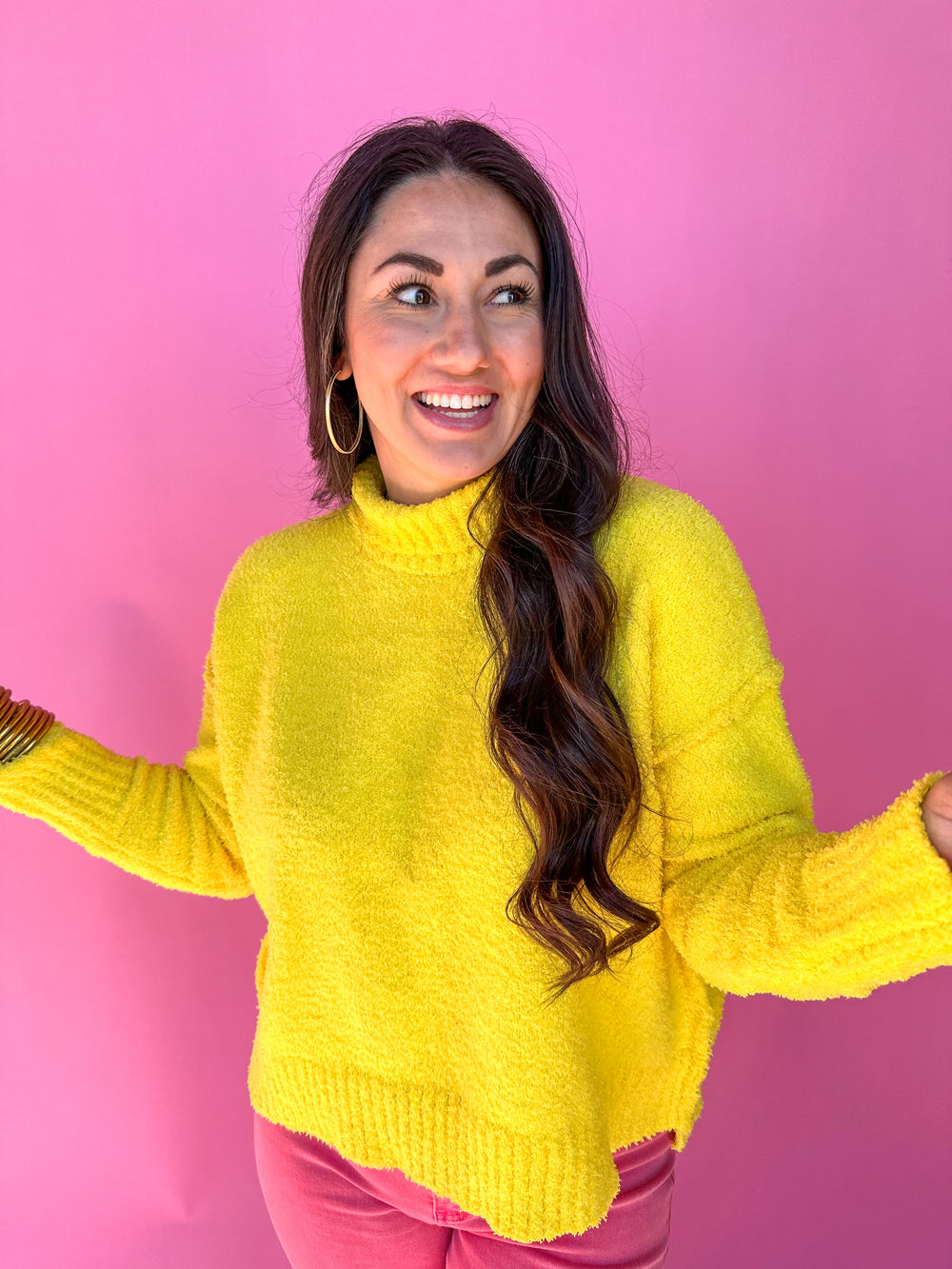 Cozy & Chill Sweater - Yellow