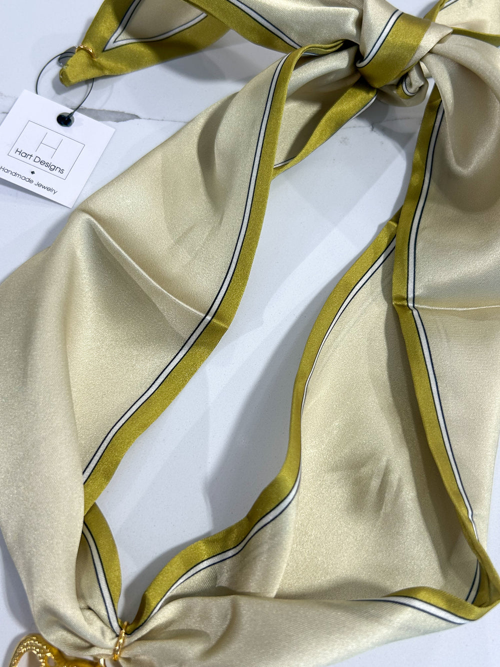 Hart Designs | Two-Tone Green Cheetah Head Twilly Necklace