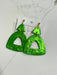 Hart Designs | Green Triangle Holiday Earrings