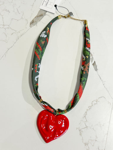 Hart Designs | Holiday Swirls Heart Scarf Necklaces