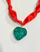 Hart Designs | Scarlet Stone Green Heart Twilly Necklace 
