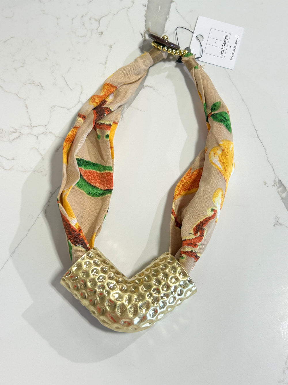 Hart Designs | Elara Hammered Pipe Twilly Necklace 