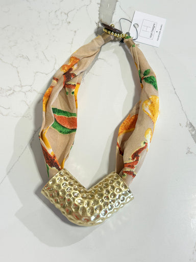 Hart Designs | Elara Hammered Pipe Twilly Necklace 