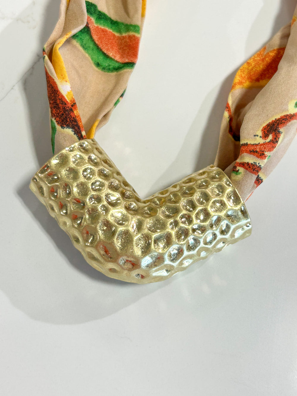 Hart Designs | Elara Hammered Pipe Twilly Necklace 