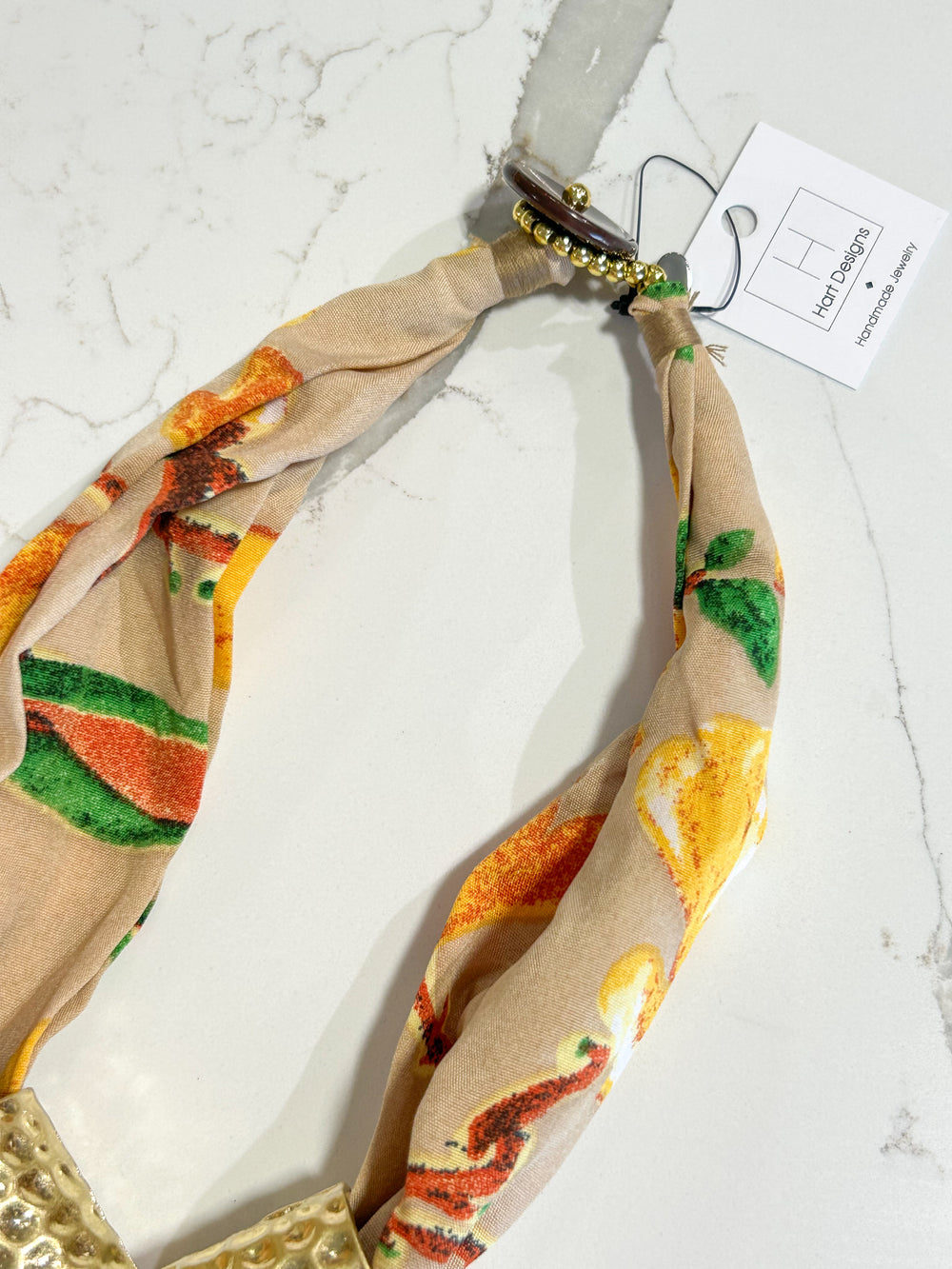 Hart Designs | Elara Hammered Pipe Twilly Necklace 